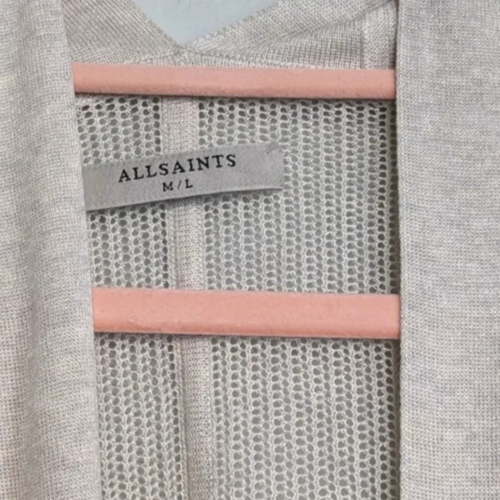 Allsaints Bishi Draped Asymmetrical Cardigan